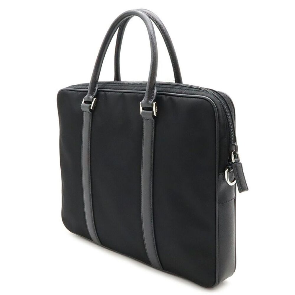 Prada Nylon Leather Briefcase - Picture 2 of 8